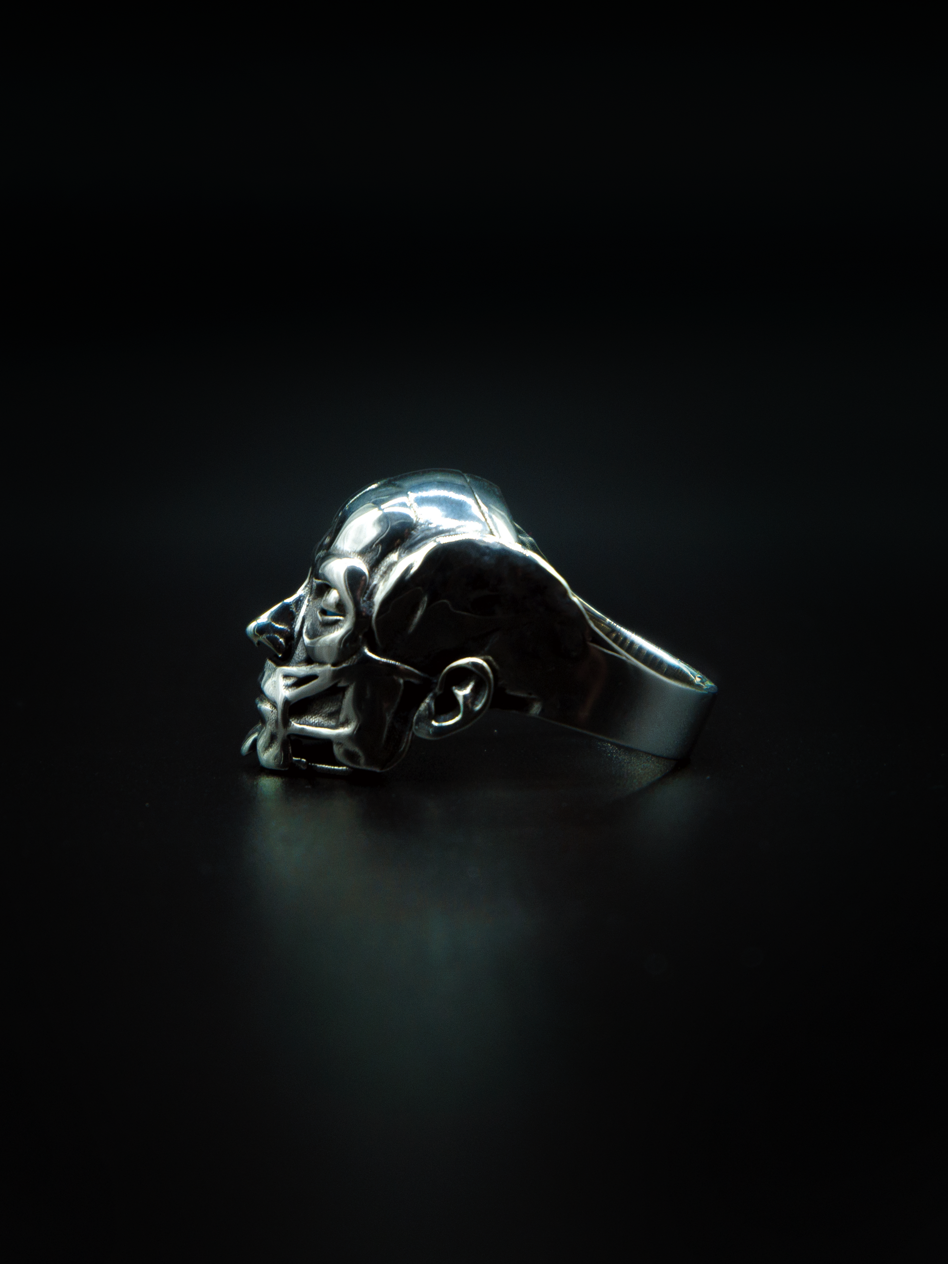 the original accuser, sterling silver ring with moving opal eyes mens and womens jewelry