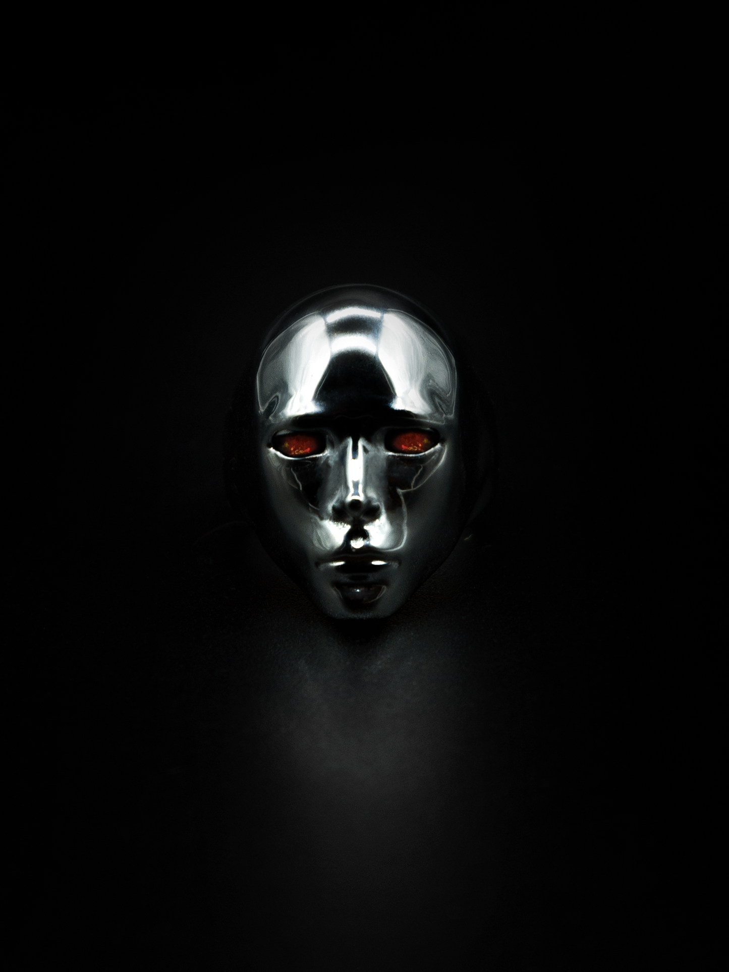 consuetudo ring, mens and womens jewelry, kinetic moving ring, sterling silver, red opals