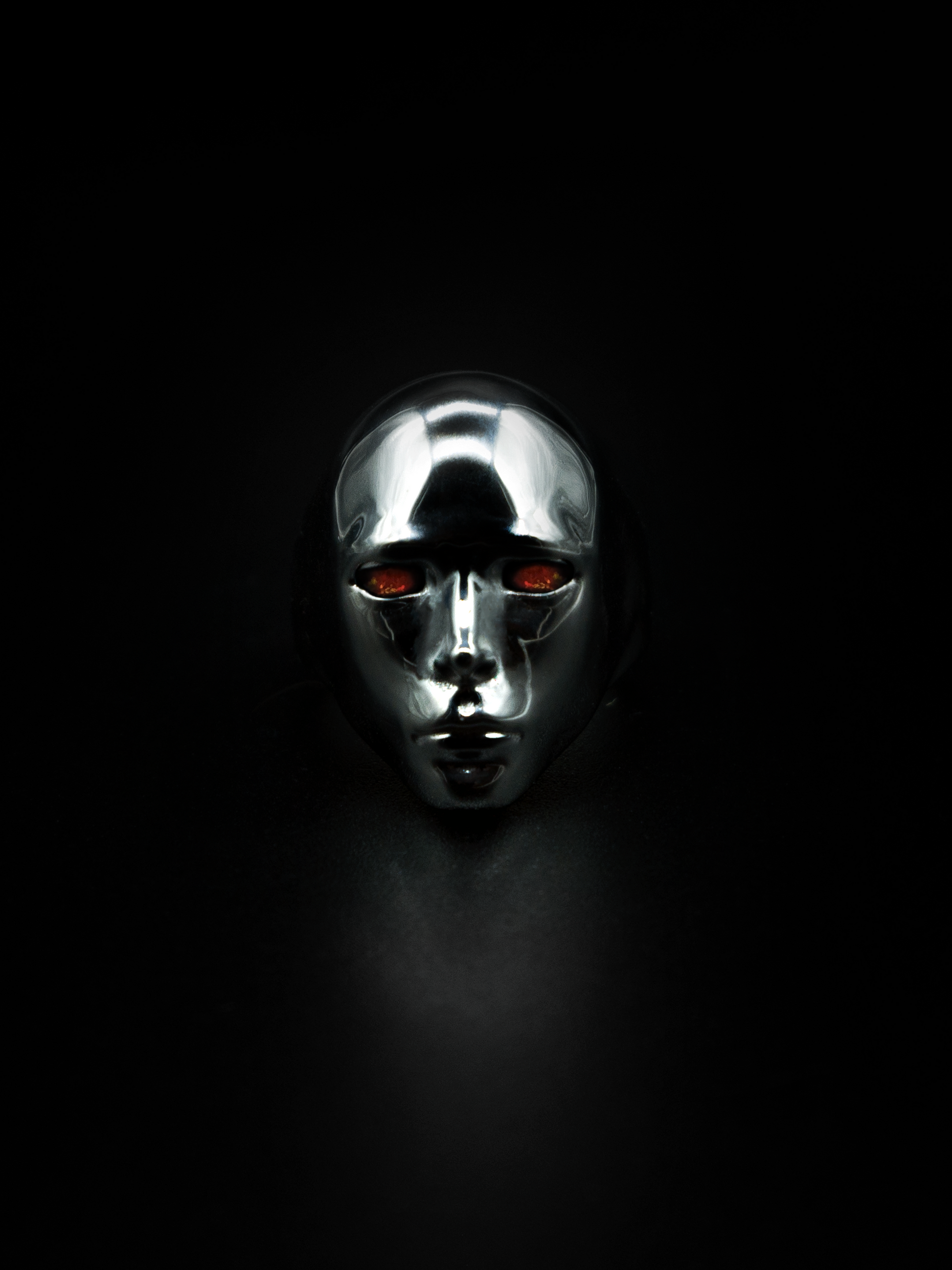 consuetudo ring, mens and womens jewelry, kinetic moving ring, sterling silver, red opals