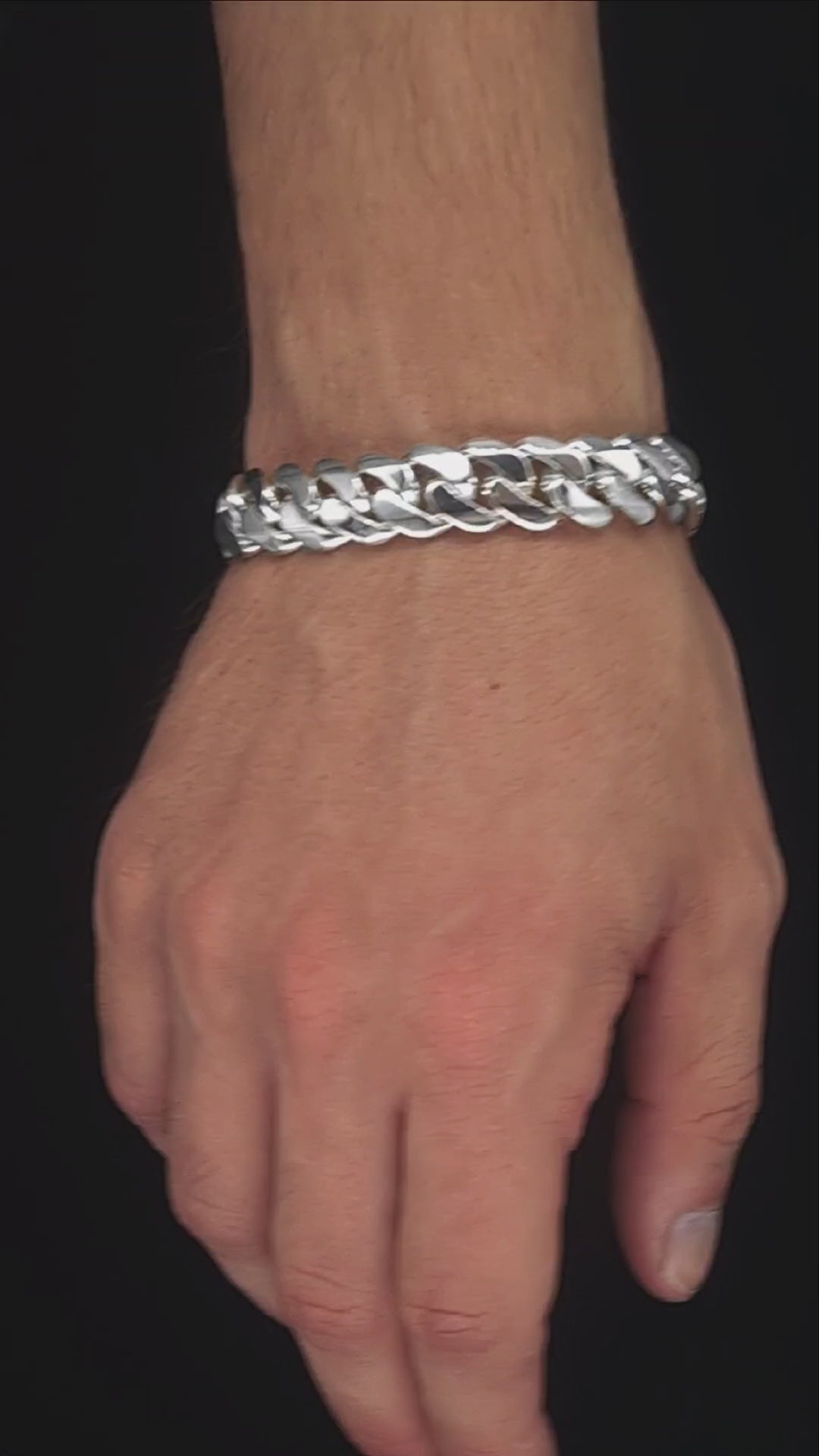 Cuban link bracelet silver 925